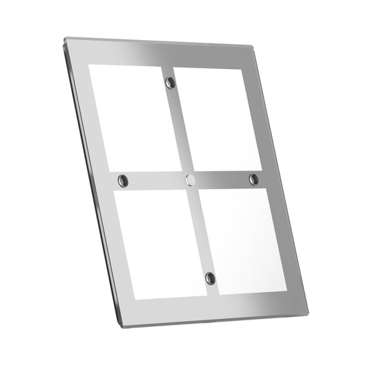 RV LED Ceiling Dome Light, 12V Acrylic Panel Light for Motorhome Boat Interior Lighting, Square 8-1/2" Luxury Mirror Finish, 12W 1100 Lumen, Inbuilt Dimmer Switch, CRI 90+